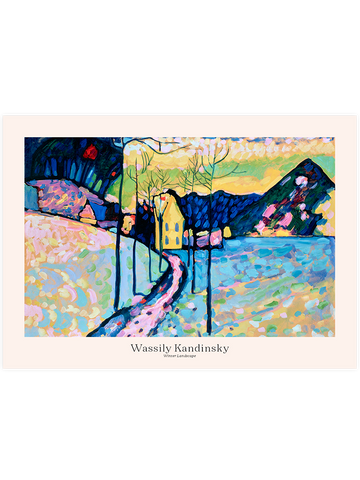 Kandinsky Winter Landscape - Art Print Kandinsky Winter Landscape - Art Print