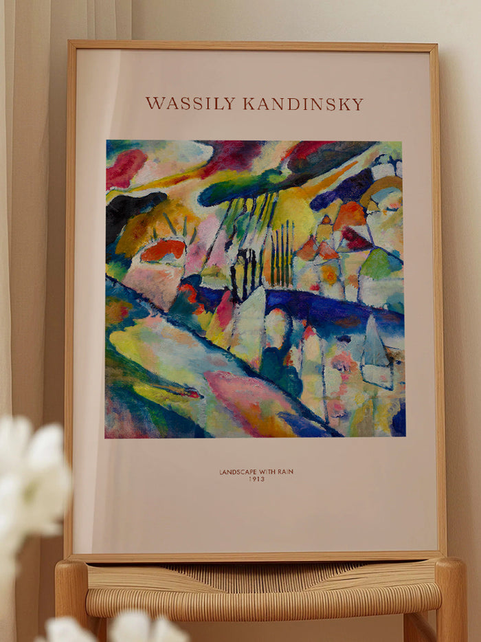 Kandinsky Landscape with Rain - Art Print Poster