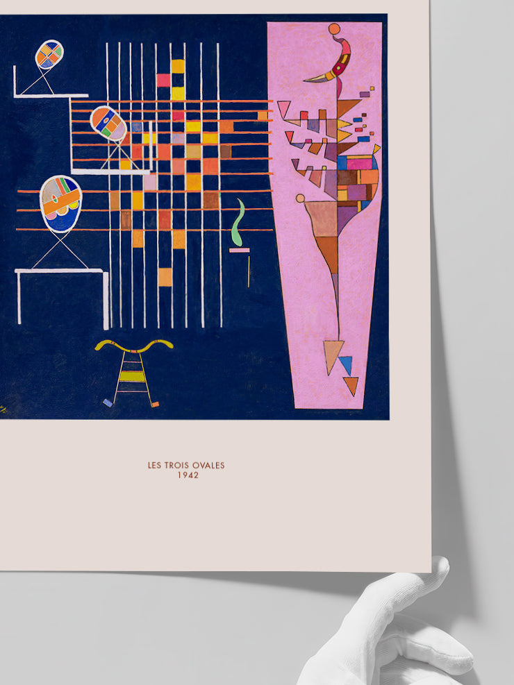 Kandinsky Les Trois Ovales - Art Print Poster