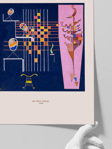 Kandinsky Les Trois Ovales - Art Print Kandinsky Les Trois Ovales - Art Print