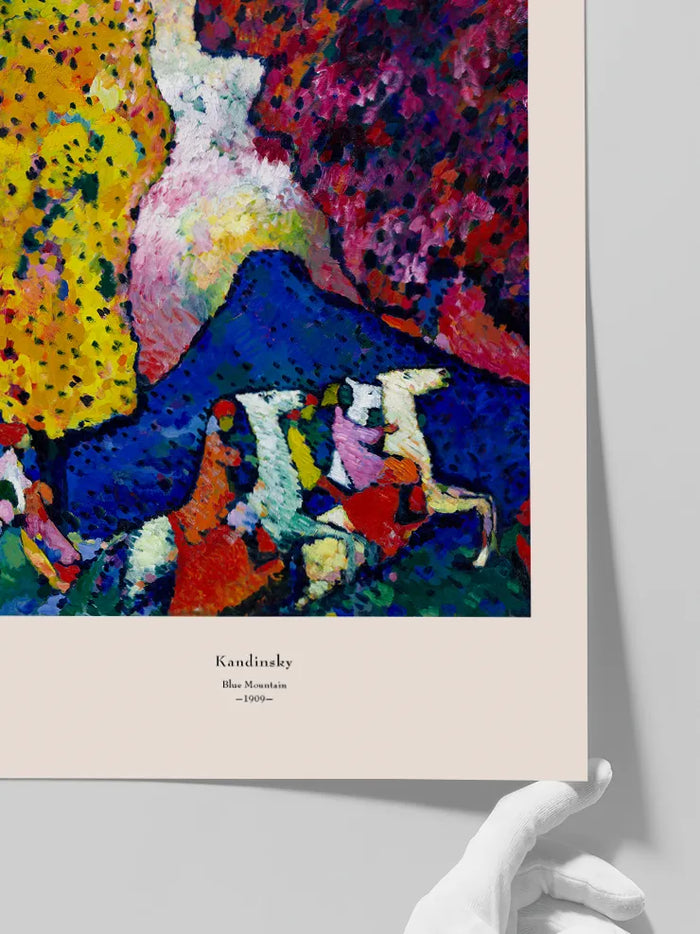 Kandinsky Blue Mountain - Art Print