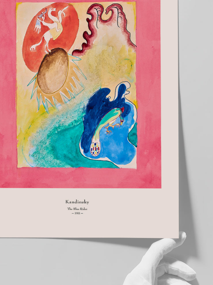 Kandinsky Mavi Süvari VI - Art Print Poster