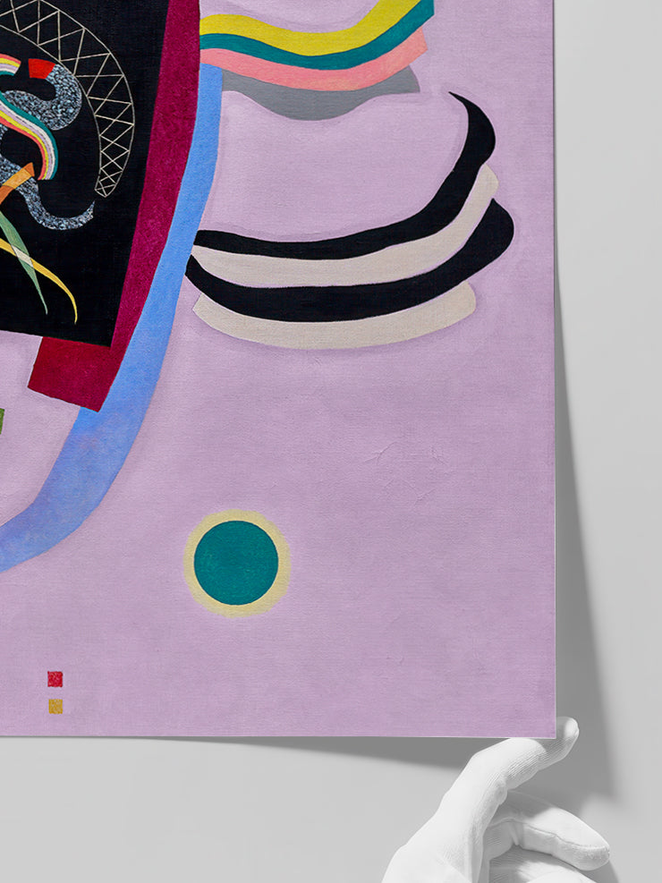 Kandinsky Orange Violet - Art Print Poster