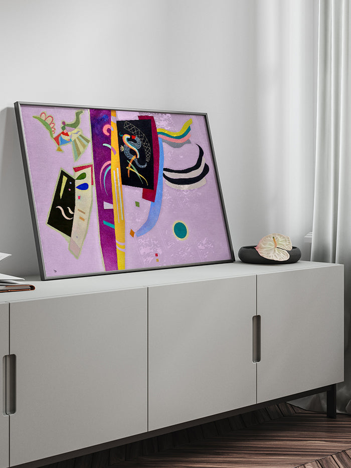 Kandinsky Orange Violet - Art Print Poster