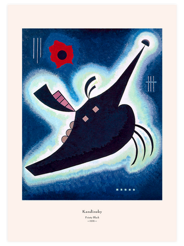 Kandinsky Pointy Black - Art Print Kandinsky Pointy Black - Art Print