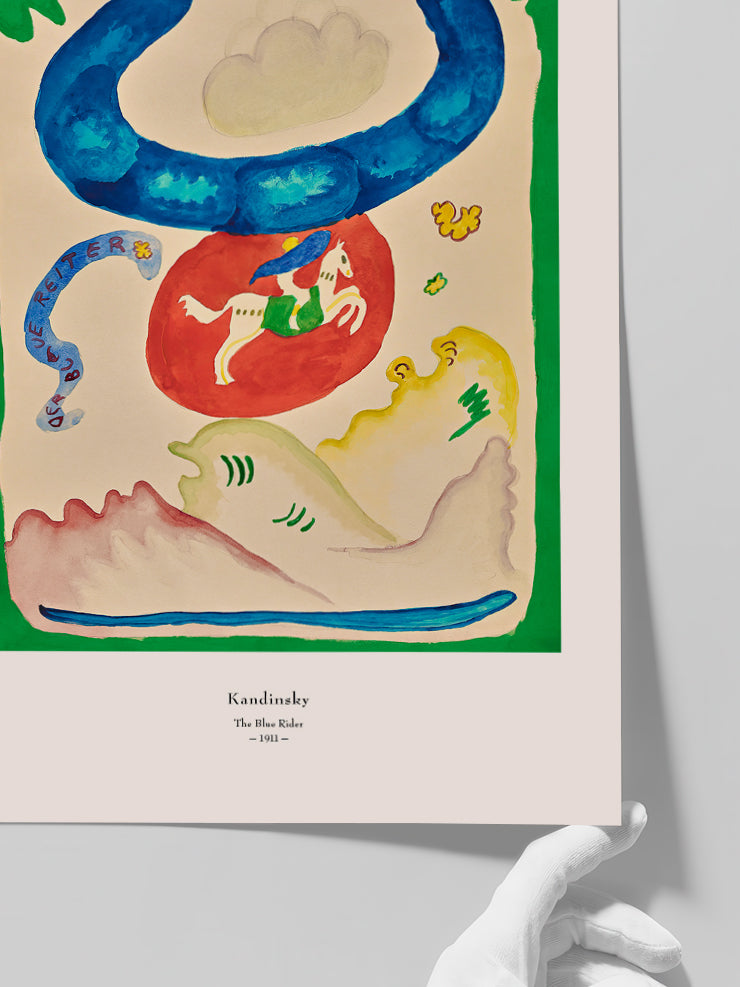 Kandinsky Mavi Süvari - Art Print Poster