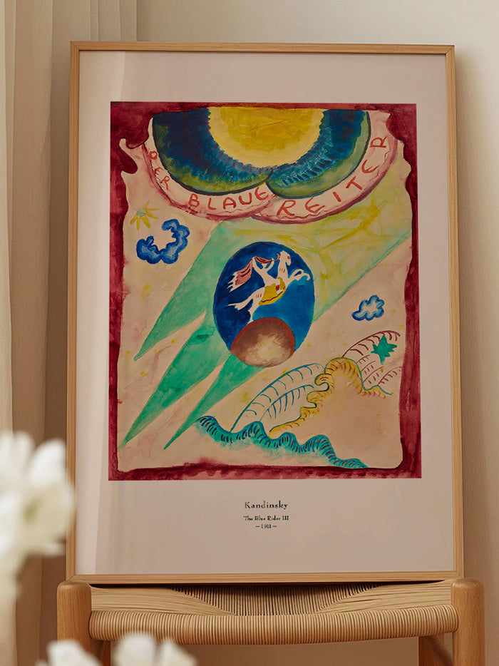Kandinsky The Blue Rider III - Art Print Poster