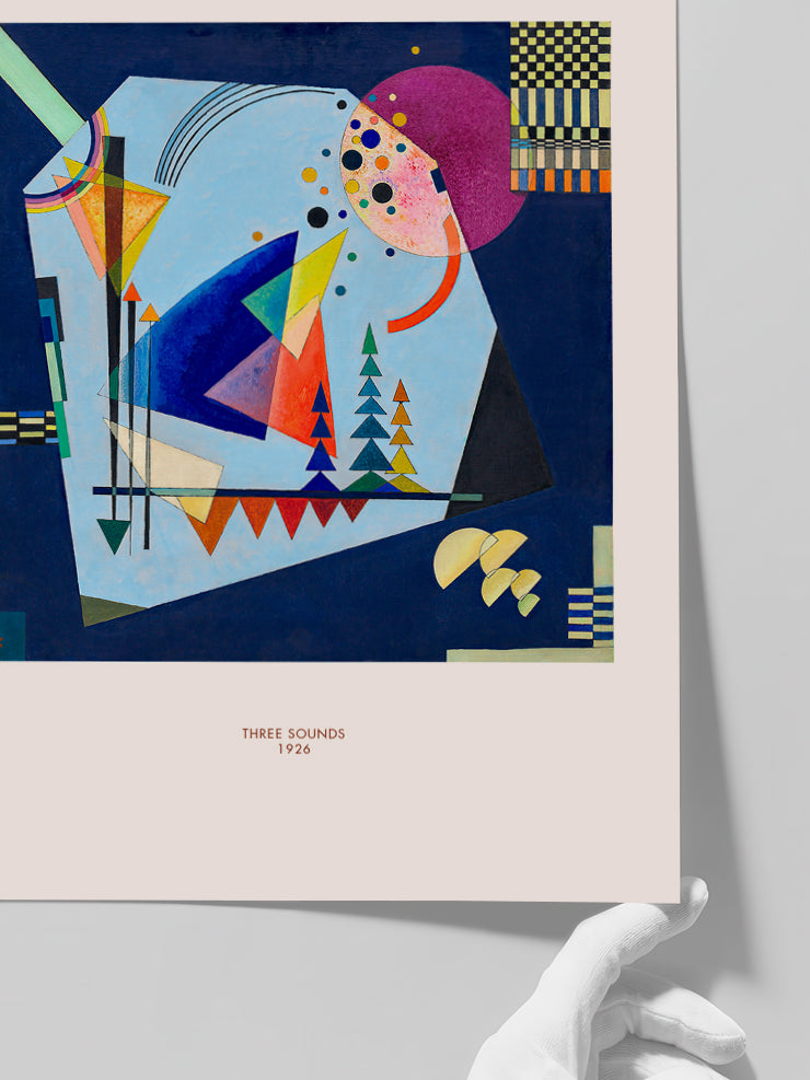 Kandinsky Three Sounds - Art Print Poster