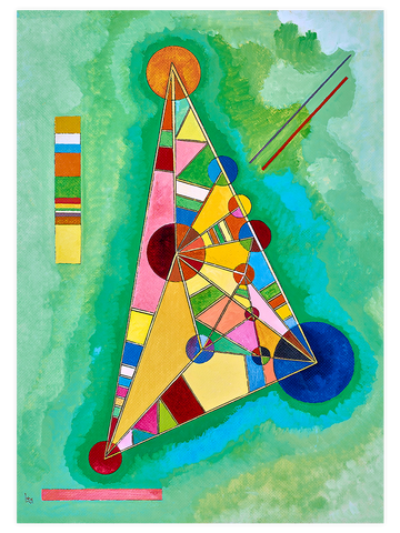 Kandinsky Variegation In The Triangle - Art Print Kandinsky Variegation In The Triangle - Art Print