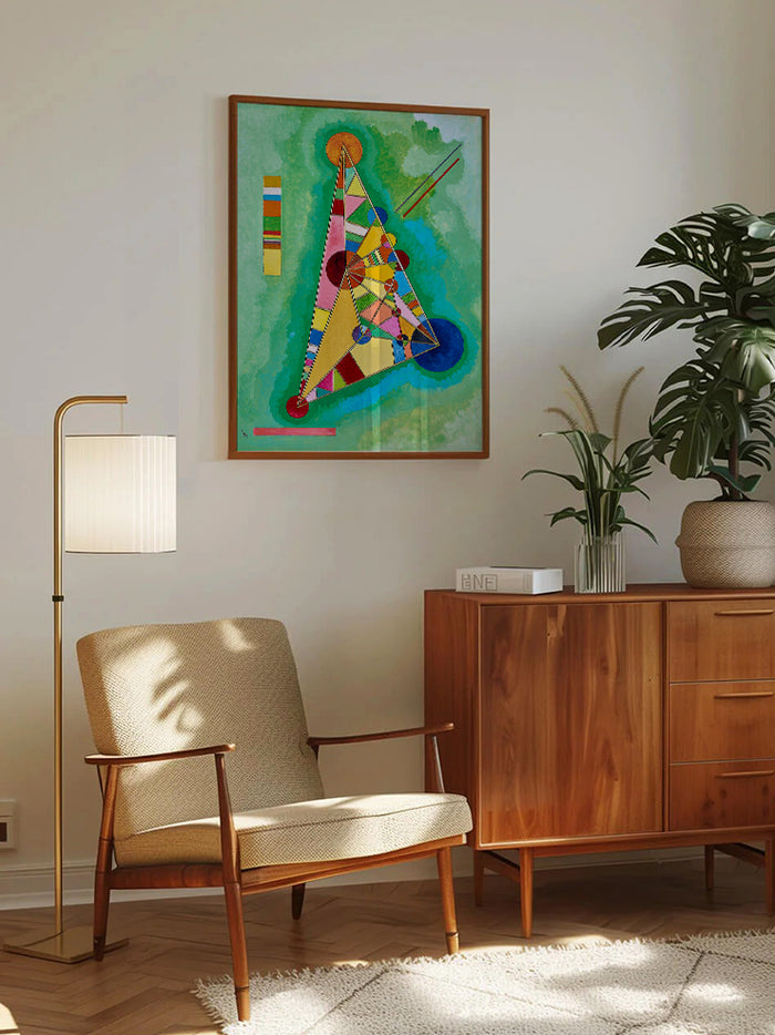 Kandinsky Variegation In The Triangle - Art Print Poster