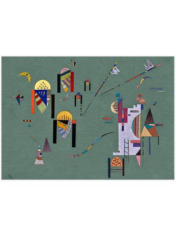 Kandinsky Vertical Accents - Art Print Kandinsky Vertical Accents - Art Print
