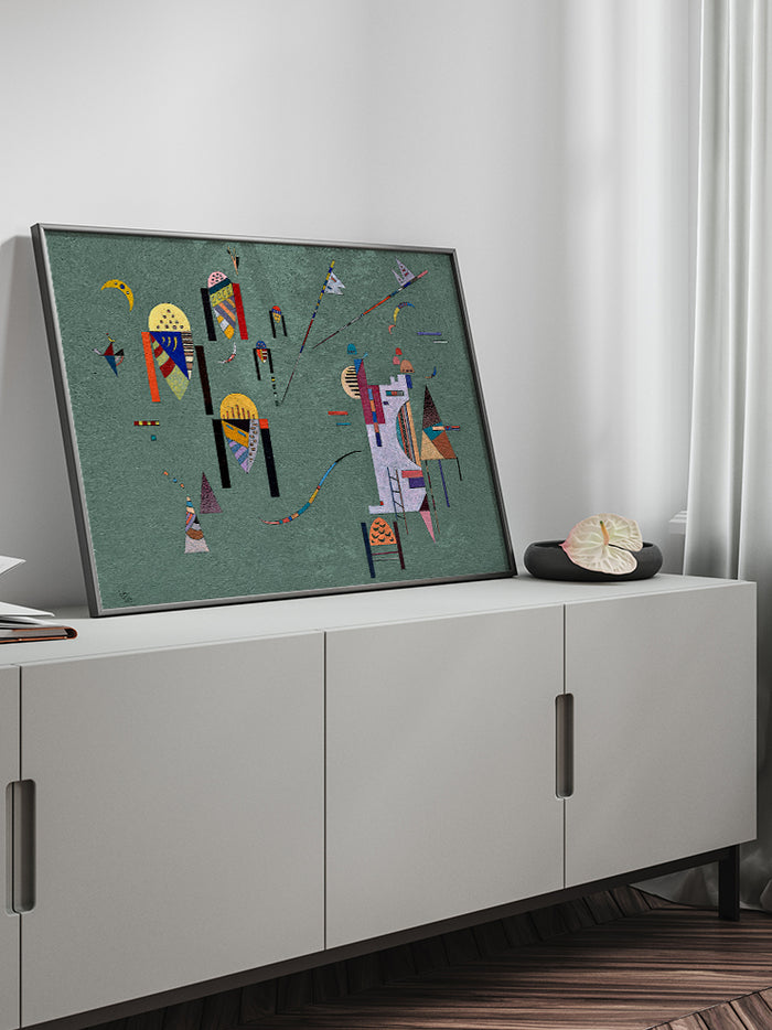 Kandinsky Vertical Accents - Art Print Poster