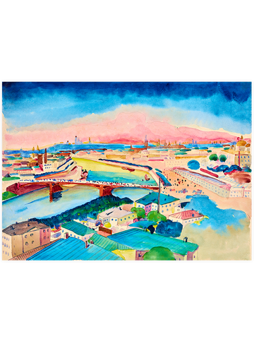 Kandinsky Moskova Manzarası - Art Print Kandinsky Moskova Manzarası - Art Print