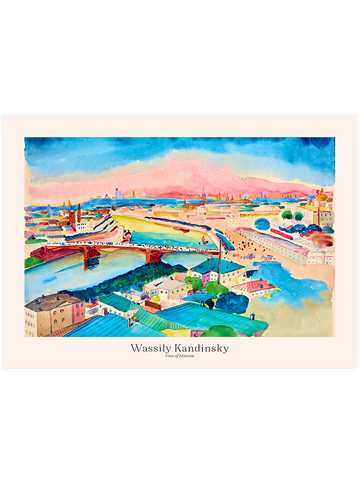 Kandinsky View of Moscow - Art Print Kandinsky View of Moscow - Art Print