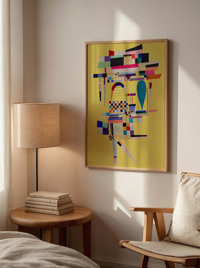 Kandinsky Yellow Painting - Art Print Poster