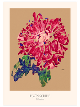 Egon Schiele Red Chrysanthemum - Art Print