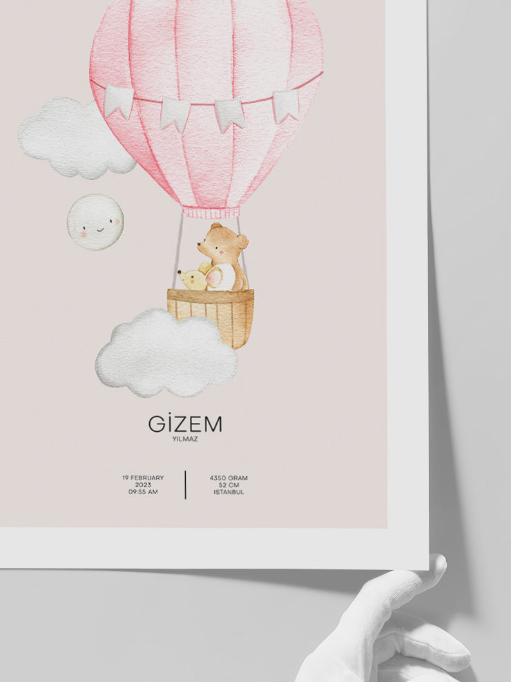 Bulutlarda Kişiye Özel - Art Print Poster