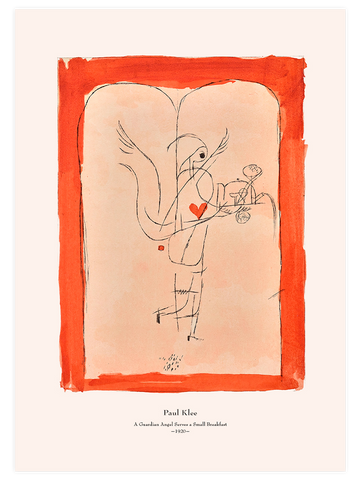 Klee A Guardian Angel Serves a Small Breakfast - Art Print Klee A Guardian Angel Serves a Small Breakfast - Art Print