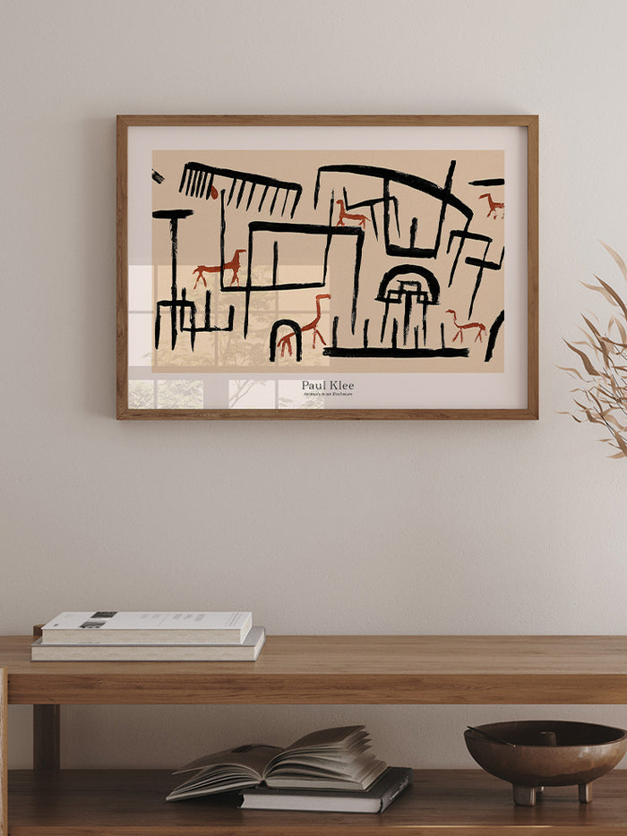 Klee Animals in an Enclosure - Art Print Poster