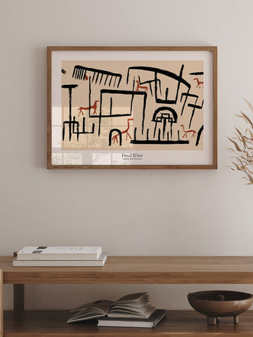 Klee Animals in an Enclosure - Art Print Klee Animals in an Enclosure - Art Print