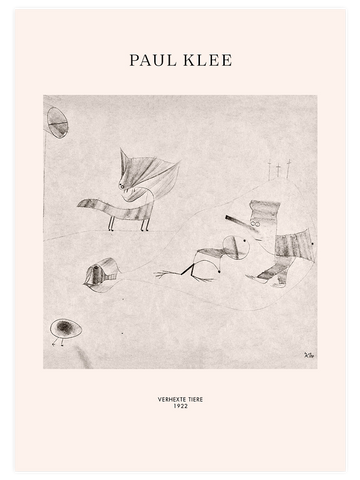 Klee Verhexte Tiere - Art Print Klee Verhexte Tiere - Art Print