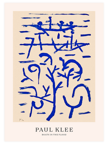 Klee Boats in the Flood - Art Print Klee Boats in the Flood - Art Print