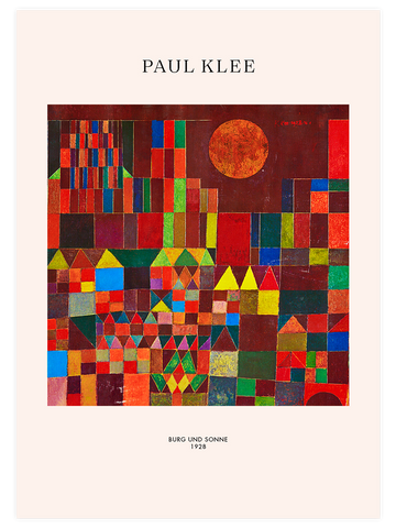 Klee Burg und Sonne - Art Print Klee Burg und Sonne - Art Print