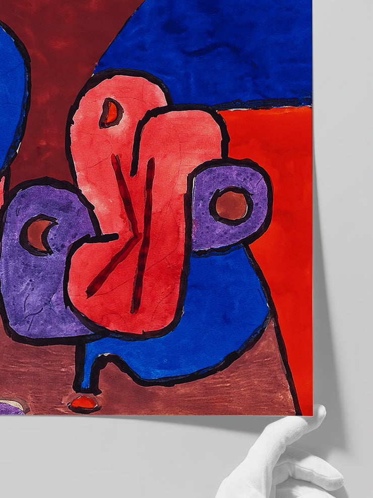 Klee Der Clown und seine Blume - Art Print Poster