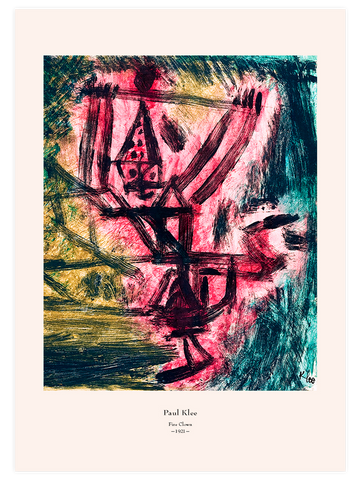 Klee Fire Clown - Art Print Klee Fire Clown - Art Print