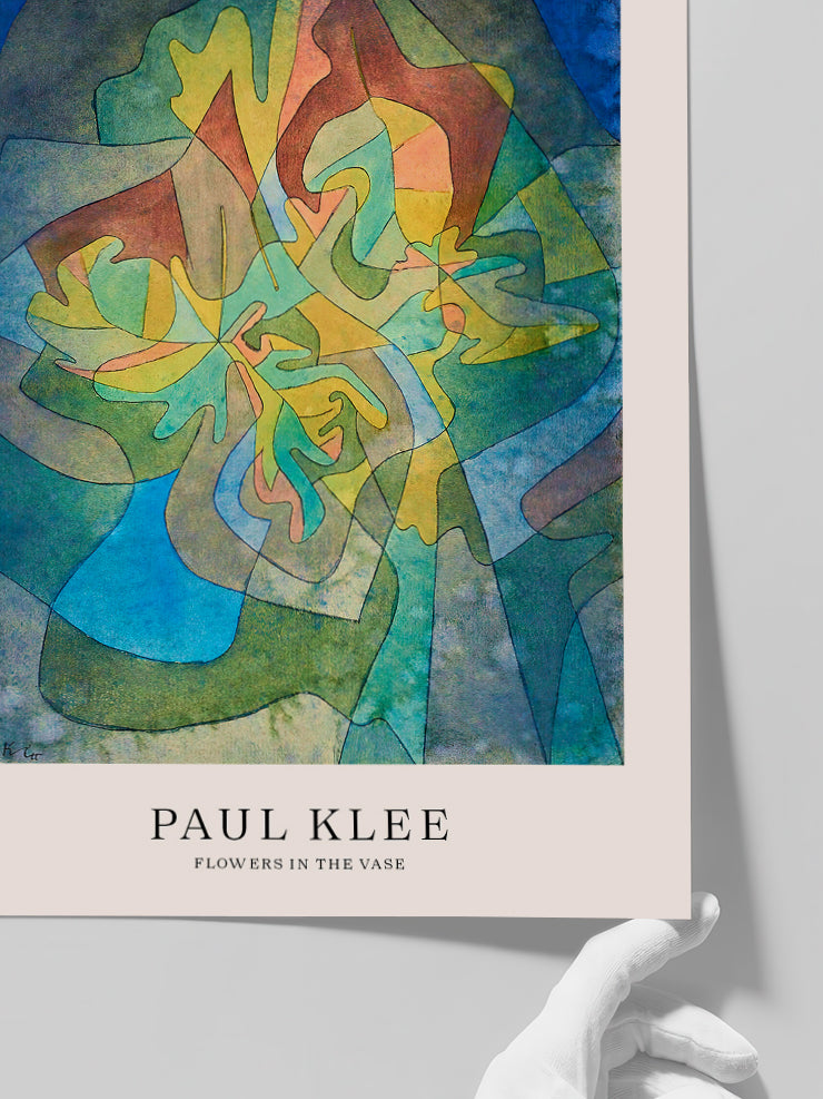 Klee Flowers in the Vase - Art Print Poster