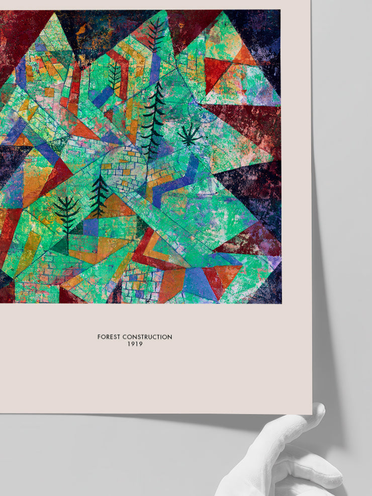 Klee Forest Construction - Art Print Poster