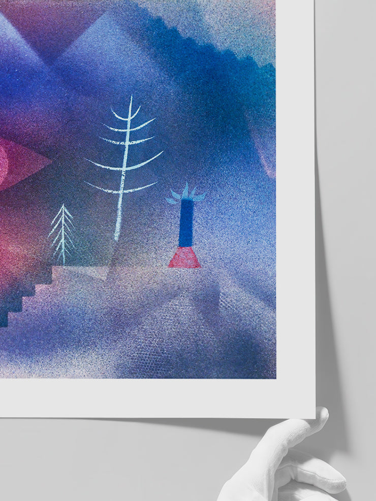 Klee Glance of a Landscape - Art Print Poster
