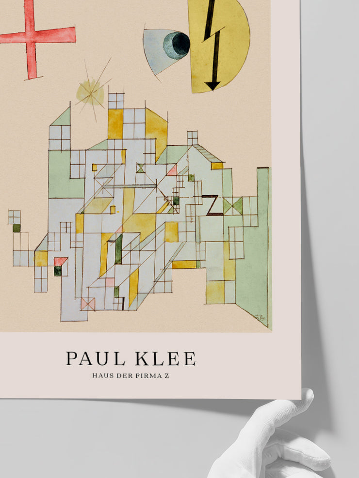 Klee Haus der Firma Z - Art Print Poster