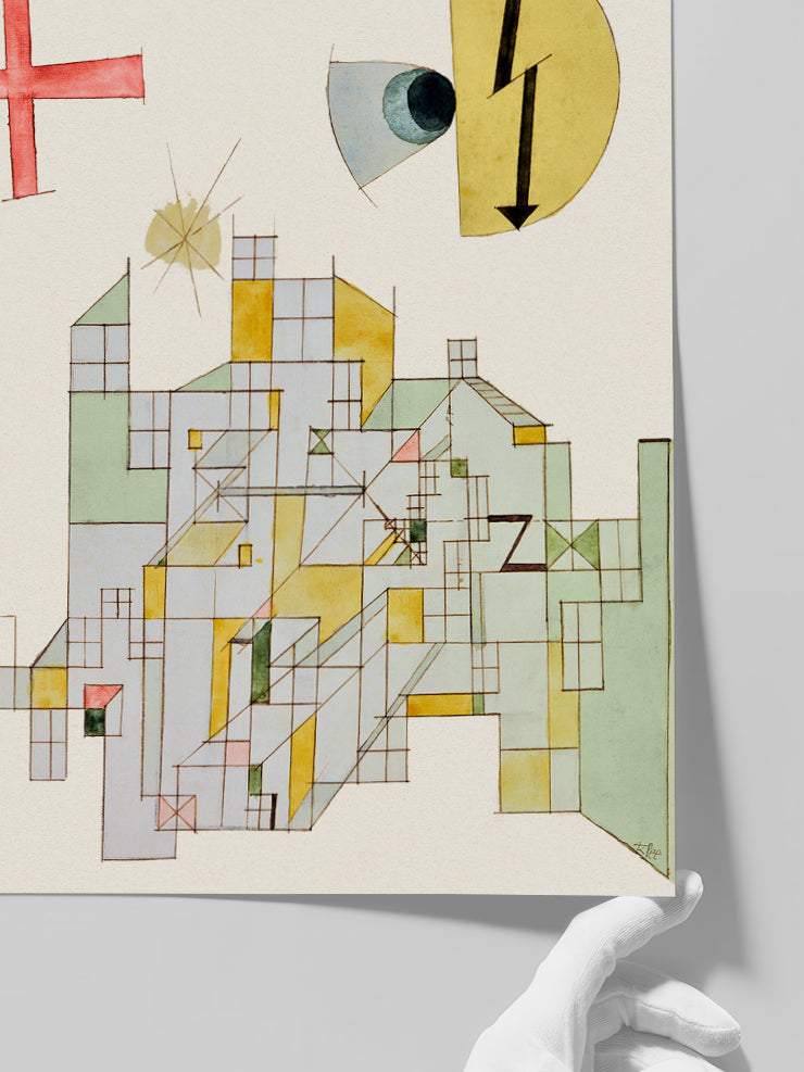 Klee House of the Z Company - Art Print Poster