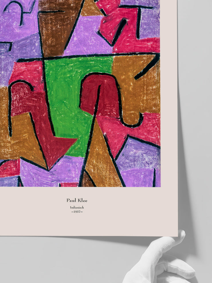 Klee Indianisch - Art Print Poster