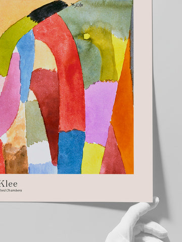 Klee Tonozlu Odaların Hareketi - Art Print Klee Tonozlu Odaların Hareketi - Art Print