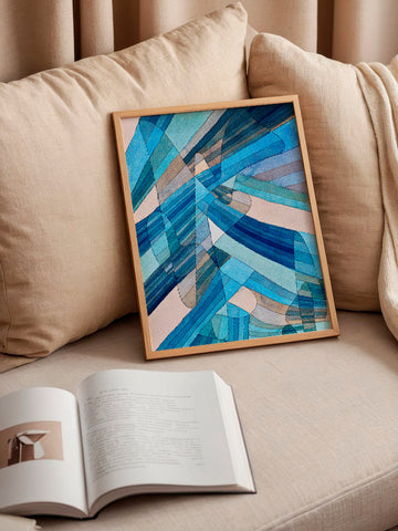 Klee Polyphonic Currents - Art Print Klee Polyphonic Currents - Art Print