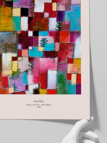 Klee Redgreen and Violet-Yellow Rhythms - Art Print Klee Redgreen and Violet-Yellow Rhythms - Art Print