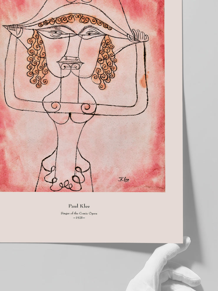 Klee Singer of the Comic Opera - Art Print Poster
