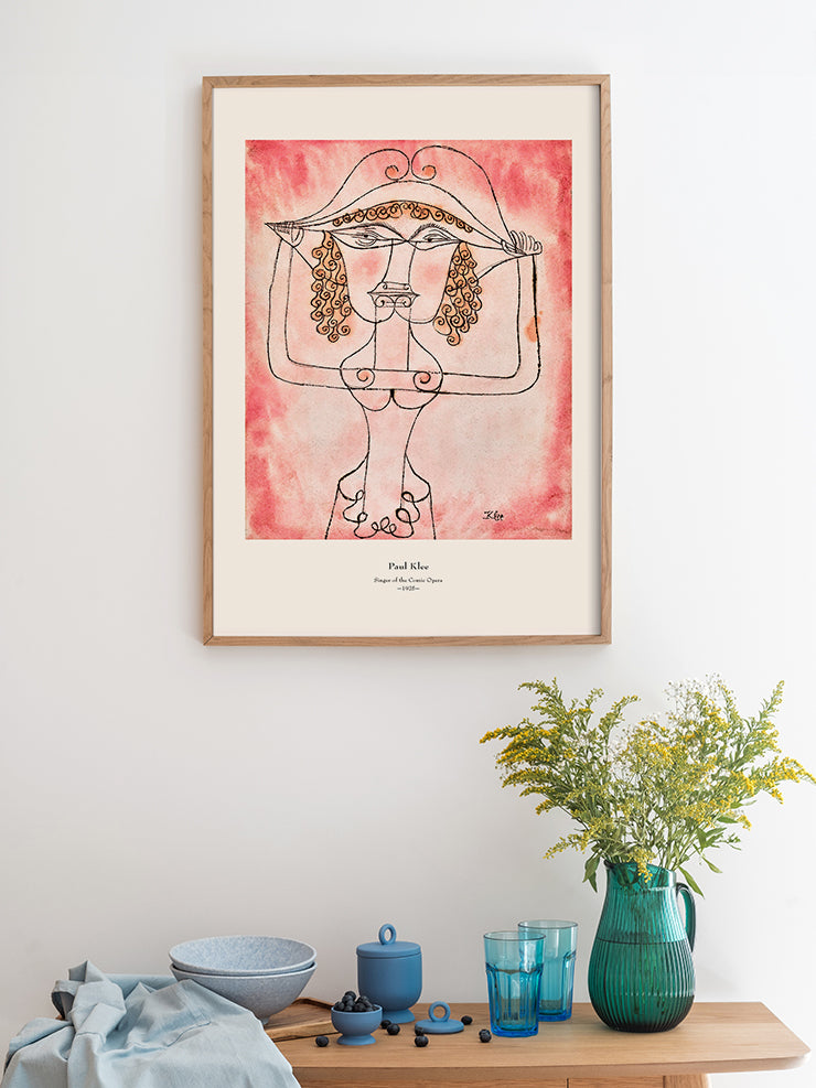 Klee Singer of the Comic Opera - Art Print Poster