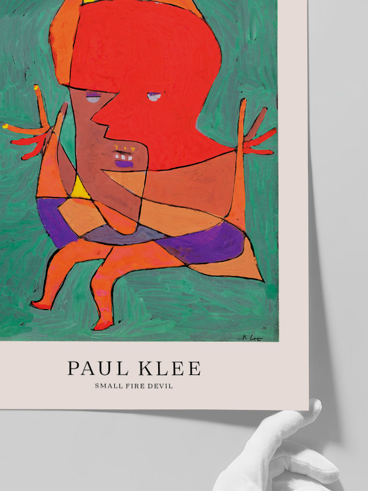Klee Small Fire Devil - Art Print Poster