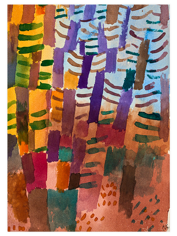 Klee Pine Forest - Art Print Klee Pine Forest - Art Print