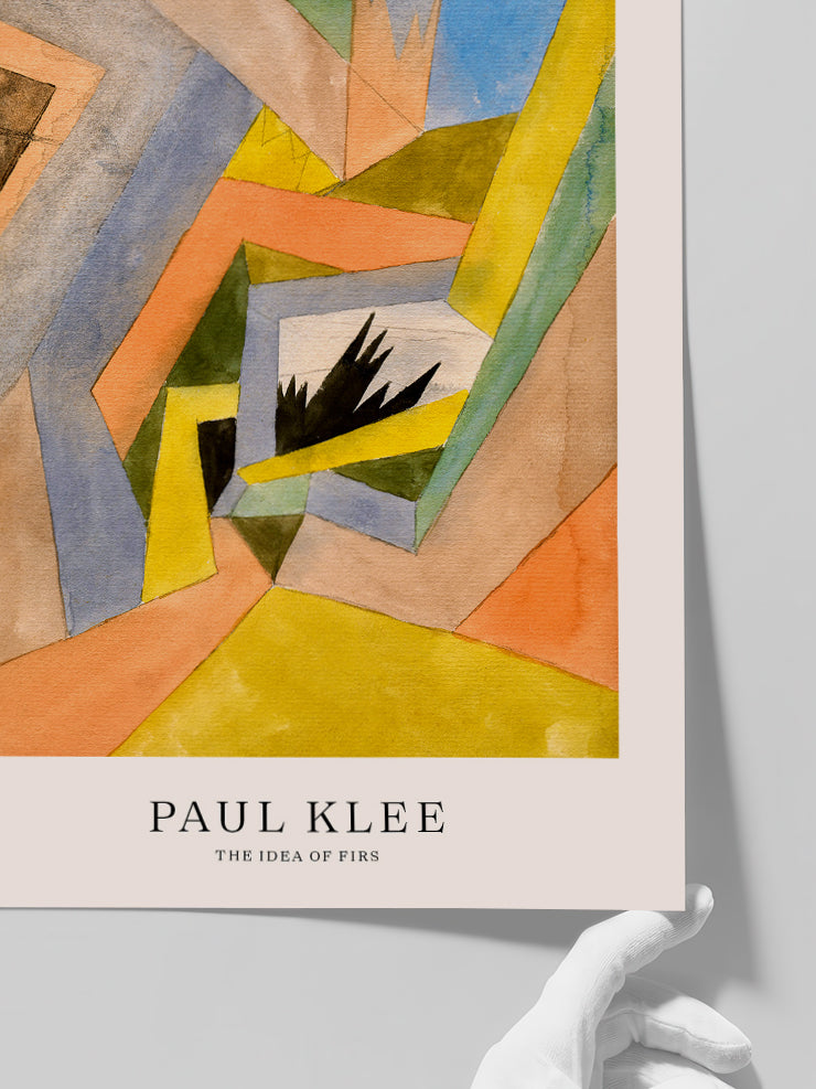 Klee The Idea of Firs - Art Print Poster