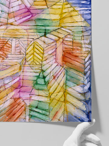 Klee Theater Mountain Construction - Art Print Klee Theater Mountain Construction - Art Print