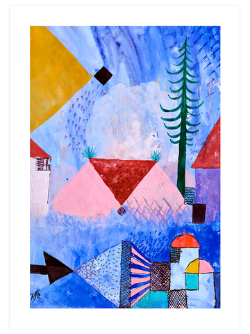 Klee With Slender Fir Tree - Art Print Klee With Slender Fir Tree - Art Print