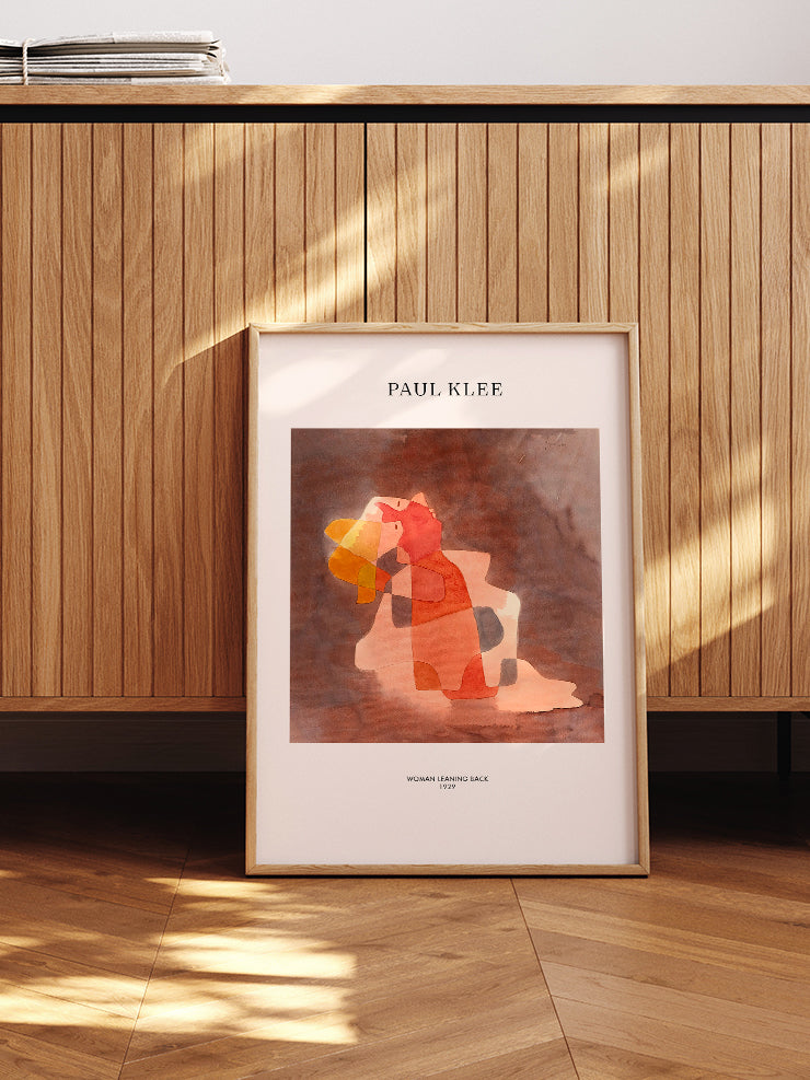 Klee Woman Leaning Back - Art Print Poster