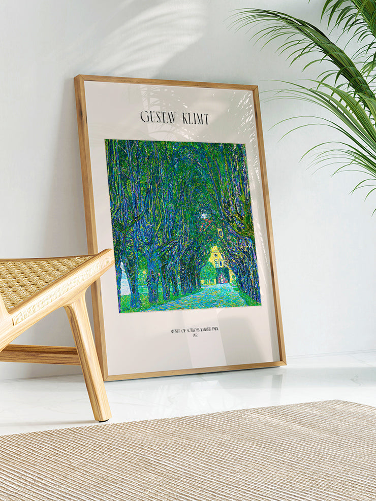 Klimt Avenue of Schloss Kammer Park - Art Print Poster