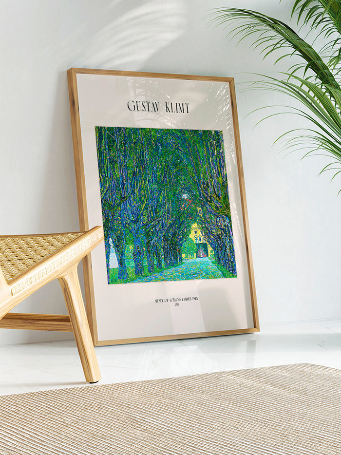 Klimt Avenue of Schloss Kammer Park - Art Print Poster