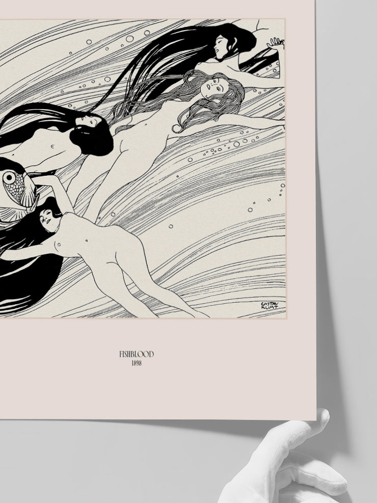 Klimt Fischblut - Art Print Poster