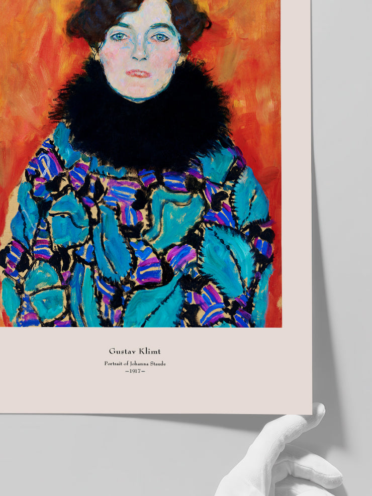 Klimt Portrait of Johanna Staude - Art Print Poster